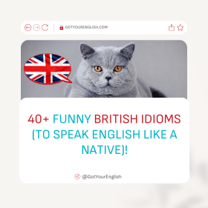 40+ Funny British Idioms (to Speak English Like Native)! Got Your English blog post